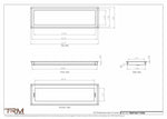 7.5x26 - Wall Vent - Modern Vent Cover -  Return Air Vent - TRM Metal  26x7.5