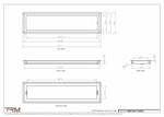 7.5x30.5 - Wall Vent - Modern Vent Cover -  Return Air Vent - TRM Metal  30.5x7.5