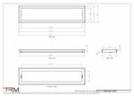 7.5x32 - Wall Vent - Modern Vent Cover -  Return Air Vent - TRM Metal  32x7.5