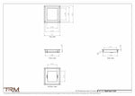 7.5x7 - Wall Vent - Modern Vent Cover -  Return Air Vent - TRM Metal  7x7.5