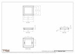 7.5x8.5 - Wall Vent - Modern Vent Cover -  Return Air Vent - TRM Metal  8.5x7.5