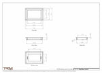7x10.5 - Wall Vent - Modern Vent Cover -  Return Air Vent - TRM Metal  10.5x7