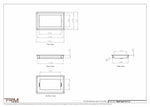7x11.5 - Wall Vent - Modern Vent Cover -  Return Air Vent - TRM Metal  11.5x7