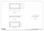 7x15.5 - Wall Vent - Modern Vent Cover -  Return Air Vent - TRM Metal  15.5x7