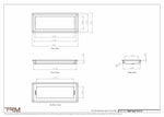 7x17.5 - Wall Vent - Modern Vent Cover -  Return Air Vent - TRM Metal  17.5x7