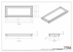 7x18 - Wall Vent - Modern Vent Cover -  Return Air Vent - TRM Metal  18x7