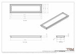 7x27 - Wall Vent - Modern Vent Cover -  Return Air Vent - TRM Metal  27x7