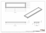 7x29 - Wall Vent - Modern Vent Cover -  Return Air Vent - TRM Metal  29x7