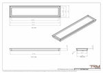 7x32 - Wall Vent - Modern Vent Cover -  Return Air Vent - TRM Metal  32x7