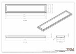 7x35 - Wall Vent - Modern Vent Cover -  Return Air Vent - TRM Metal  35x7