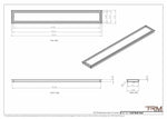7x53 - Wall Vent - Modern Vent Cover -  Return Air Vent - TRM Metal  53x7