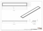 7x57 - Wall Vent - Modern Vent Cover -  Return Air Vent - TRM Metal  57x7