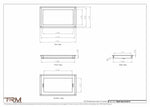 8.5x15 - Wall Vent - Modern Vent Cover -  Return Air Vent - TRM Metal  15x8.5