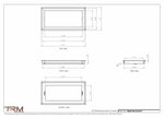 8.5x17 - Wall Vent - Modern Vent Cover -  Return Air Vent - TRM Metal  17x8.5
