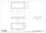 8.5x19 - Wall Vent - Modern Vent Cover -  Return Air Vent - TRM Metal  19x8.5
