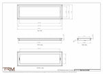 8.5x28 - Wall Vent - Modern Vent Cover -  Return Air Vent - TRM Metal  28x8.5