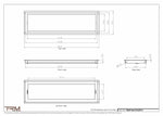 8.5x29.5 - Wall Vent - Modern Vent Cover -  Return Air Vent - TRM Metal  29.5x8.5