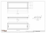 8.5x29 - Wall Vent - Modern Vent Cover -  Return Air Vent - TRM Metal  29x8.5