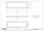 8.5x31 - Wall Vent - Modern Vent Cover -  Return Air Vent - TRM Metal  31x8.5