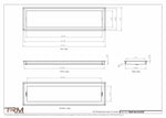 8.5x32 - Wall Vent - Modern Vent Cover -  Return Air Vent - TRM Metal  32x8.5