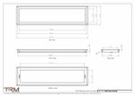 8.5x34 - Wall Vent - Modern Vent Cover -  Return Air Vent - TRM Metal  34x8.5