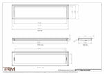 8.5x35 - Wall Vent - Modern Vent Cover -  Return Air Vent - TRM Metal  35x8.5