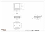 8.5x8.5 - Wall Vent - Modern Vent Cover -  Return Air Vent - TRM Metal  8.5x8.5