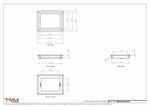 8x10.5 - Wall Vent - Modern Vent Cover -  Return Air Vent - TRM Metal  10.5x8