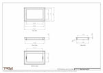 8x12.5 - Wall Vent - Modern Vent Cover -  Return Air Vent - TRM Metal  12.5x8
