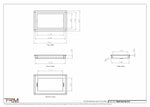 8x13.5 - Wall Vent - Modern Vent Cover -  Return Air Vent - TRM Metal  13.5x8