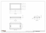 8x15.5 - Wall Vent - Modern Vent Cover -  Return Air Vent - TRM Metal  15.5x8