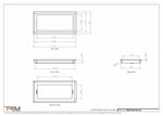 8x16.5 - Wall Vent - Modern Vent Cover -  Return Air Vent - TRM Metal  16.5x8