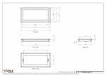 8x17.5 - Wall Vent - Modern Vent Cover -  Return Air Vent - TRM Metal  17.5x8