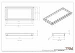 8x18 - Wall Vent - Modern Vent Cover -  Return Air Vent - TRM Metal  18x8