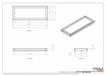8x21 - Wall Vent - Modern Vent Cover -  Return Air Vent - TRM Metal  21x8