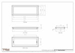 8x22.5 - Wall Vent - Modern Vent Cover -  Return Air Vent - TRM Metal  22.5x8