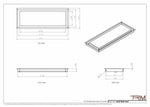 8x22 - Wall Vent - Modern Vent Cover -  Return Air Vent - TRM Metal  22x8