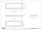 8x26.5 - Wall Vent - Modern Vent Cover -  Return Air Vent - TRM Metal  26.5x8