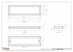8x28.5 - Wall Vent - Modern Vent Cover -  Return Air Vent - TRM Metal  28.5x8