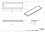 8x29 - Wall Vent - Modern Vent Cover -  Return Air Vent - TRM Metal  29x8