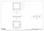 9.5x10.5 - Wall Vent - Modern Vent Cover -  Return Air Vent - TRM Metal  10.5x9.5