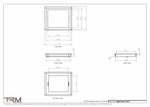 9.5x11 - Wall Vent - Modern Vent Cover -  Return Air Vent - TRM Metal  11x9.5