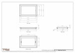 9.5x14.5 - Wall Vent - Modern Vent Cover -  Return Air Vent - TRM Metal  14.5x9.5