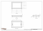 9.5x15 - Wall Vent - Modern Vent Cover -  Return Air Vent - TRM Metal  15x9.5