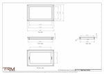 9.5x16 - Wall Vent - Modern Vent Cover -  Return Air Vent - TRM Metal  16x9.5