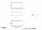 9.5x17 - Wall Vent - Modern Vent Cover -  Return Air Vent - TRM Metal  17x9.5