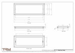 9.5x26 - Wall Vent - Modern Vent Cover -  Return Air Vent - TRM Metal  26x9.5