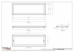 9.5x29 - Wall Vent - Modern Vent Cover -  Return Air Vent - TRM Metal  29x9.5