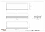 9.5x31.5 - Wall Vent - Modern Vent Cover -  Return Air Vent - TRM Metal  31.5x9.5