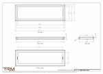 9.5x31 - Wall Vent - Modern Vent Cover -  Return Air Vent - TRM Metal  31x9.5